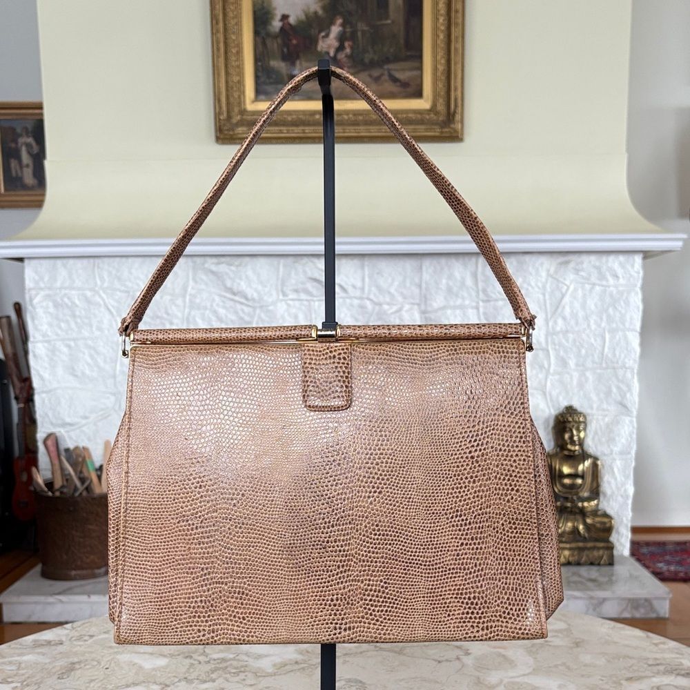 Vintage Bagcraft Classic Leather Handbag by Appointment H.M. The Queen - London